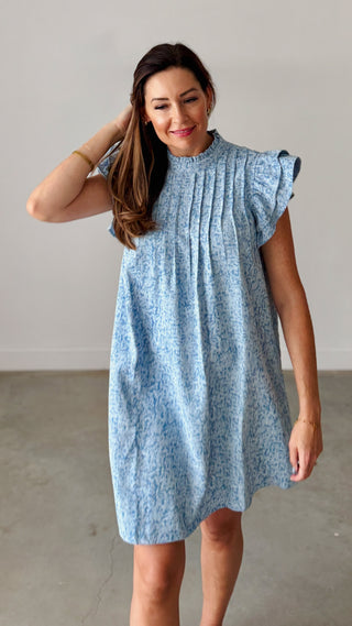 Please Come Back Pintuck Dress
