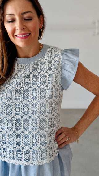Lacey Peplum Top