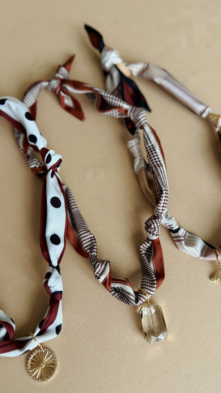 Starlight Crystal Scarf Necklace