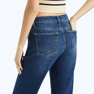 Marley Mid Rise Straight Jeans