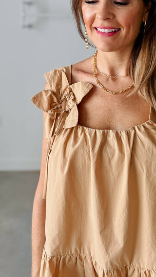 Floral & Bow Tank Top