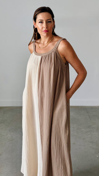 Split Decision Maxi Dress