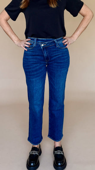 Marley Mid Rise Straight Jeans