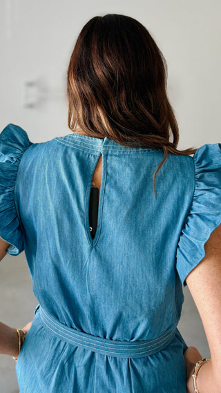 Pure Bliss Denim Jumpsuit