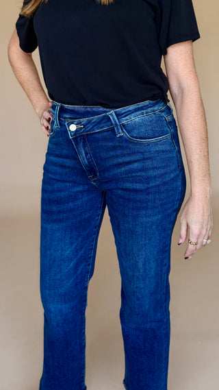 Marley Mid Rise Straight Jeans