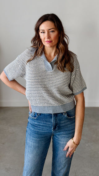 Blue Skies Knit Top