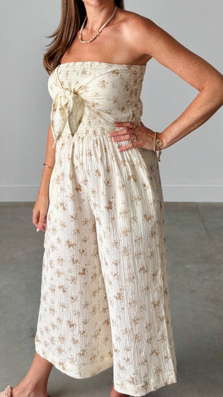 Twisted Tie Front Jumpsuit