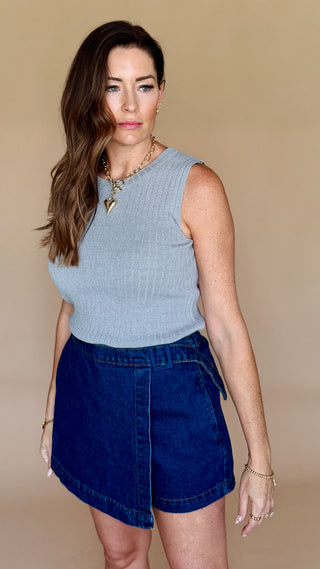 Defying Gravity Denim Skort