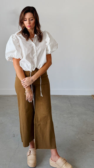 With A Twist Puff Sleeve Blouse