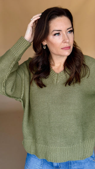 Consider It Done V Neck Sweater