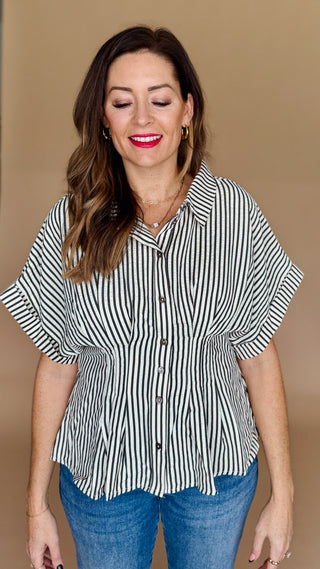 Stripes & Structure Top