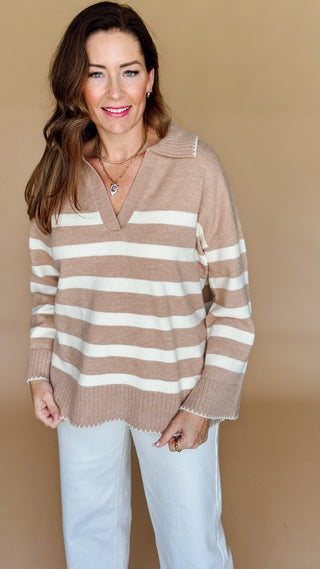 Save Your Tears Striped Sweater
