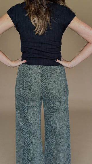Envy Snake Print Pants