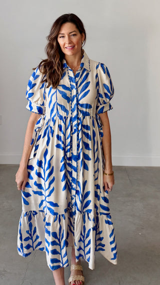 Betty Botanical Midi Dress