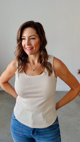 Reality Is Sweeter Ribbed Tank Top