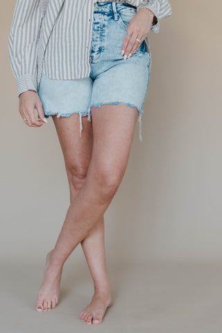 Bella High Rise Distressed Short