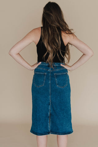 Beth Midi Denim Skirt