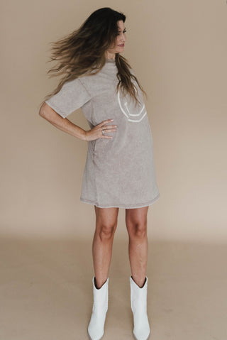 Smiley Face T-shirt Dress