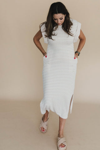 Cara Cream Midi Dress