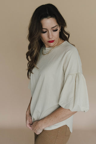 Buttery Bubble Sleeve Top