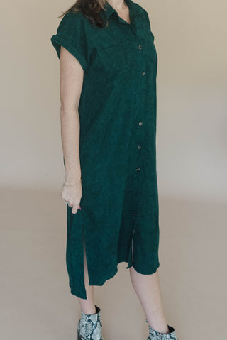 Cool Calm & Corduroy Midi Dress