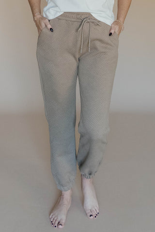 Try Again Textured Jogger Pants