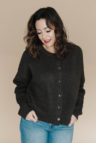 Easy On Espresso Cardigan