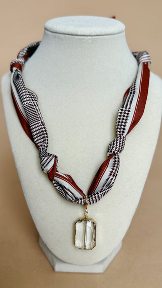 Starlight Crystal Scarf Necklace