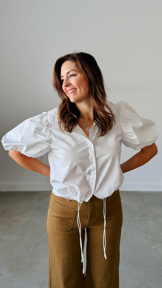 With A Twist Puff Sleeve Blouse
