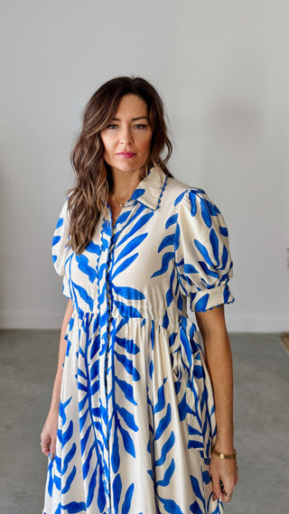 Betty Botanical Midi Dress