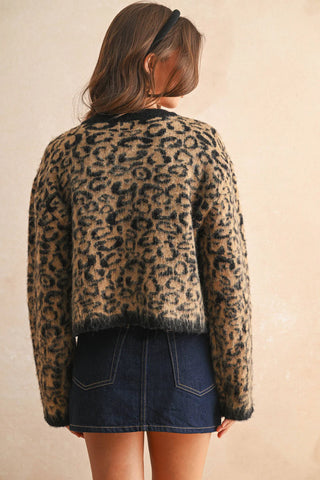 Lily Leopard Sweater Cardigan