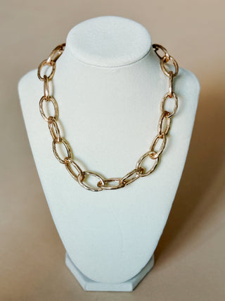 Hammered Chain Necklace