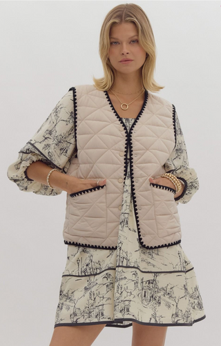 Stitch By Stitch Quilted Vest