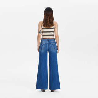 High Rise Utility Wide Leg Jeans