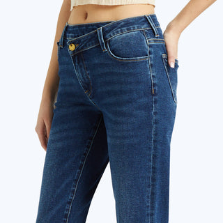 Marley Mid Rise Straight Jeans