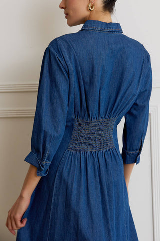 Collins Denim Midi Dress