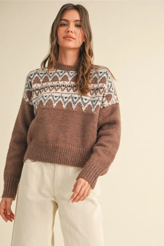 Love Is A Game Aztec Sweater