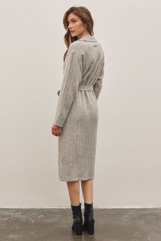 Raleigh Ribbed Midi Sweater Dress