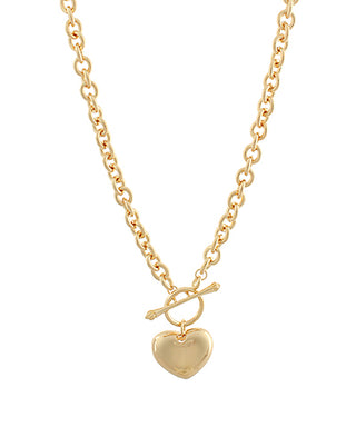 Bold Heart Toggle Necklace