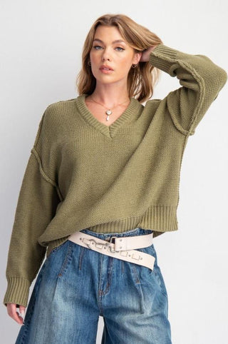 Oh Valerie V Neck Sweater