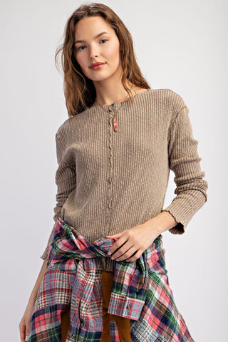 Revival Rain Rib Knit Top