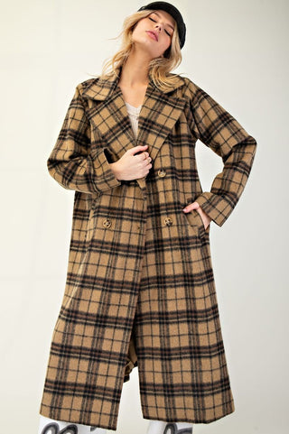 Unforgettable Plaid Coat