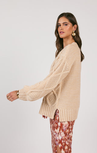 Olivia Oversized Cable Knit Sweater