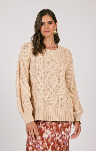 Olivia Oversized Cable Knit Sweater